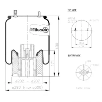 Ressort pneumatique, suspension pneumatique C.E.I.