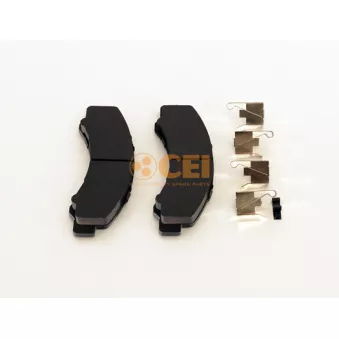 Jeu de 4 plaquettes de frein C.E.I.