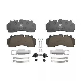 Jeu de 4 plaquettes de frein SBP