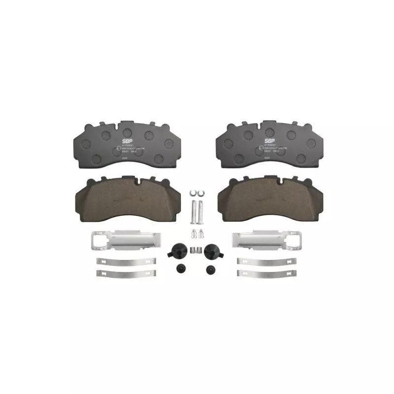 Jeu de 4 plaquettes de frein SBP 07-P29331