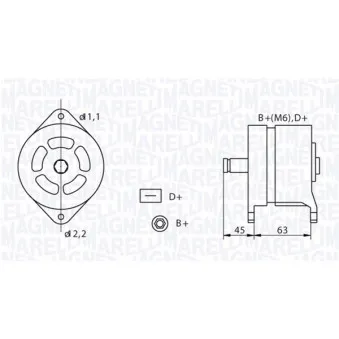 Alternateur MAGNETI MARELLI