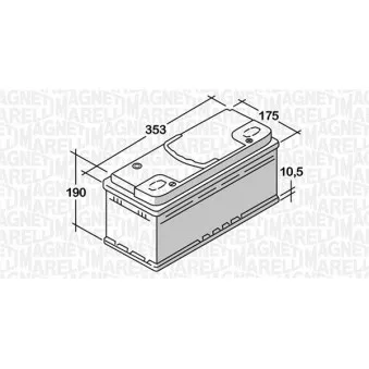 Batterie de démarrage MAGNETI MARELLI