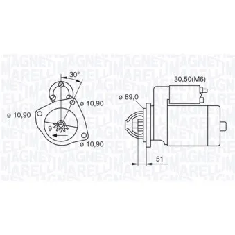 Démarreur MAGNETI MARELLI