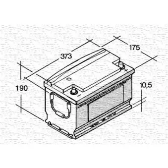 Batterie de démarrage MAGNETI MARELLI