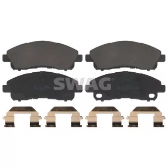 Jeu de 4 plaquettes de frein arrière SWAG
