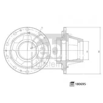Moyeu de roue arrière FEBI BILSTEIN
