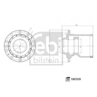 Moyeu de roue arrière FEBI BILSTEIN