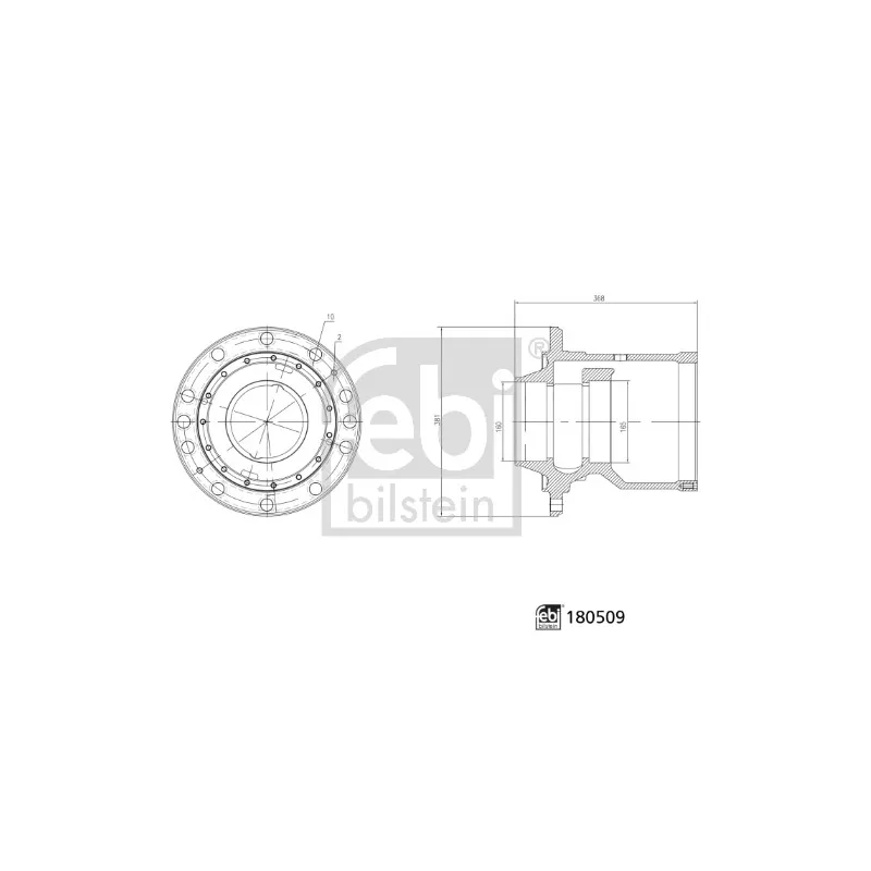 Moyeu de roue arrière FEBI BILSTEIN 180509