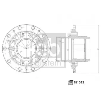 Moyeu de roue arrière FEBI BILSTEIN