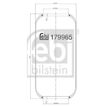 Ressort pneumatique, suspension pneumatique FEBI BILSTEIN
