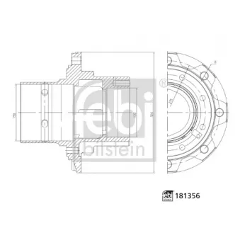 Moyeu de roue arrière FEBI BILSTEIN
