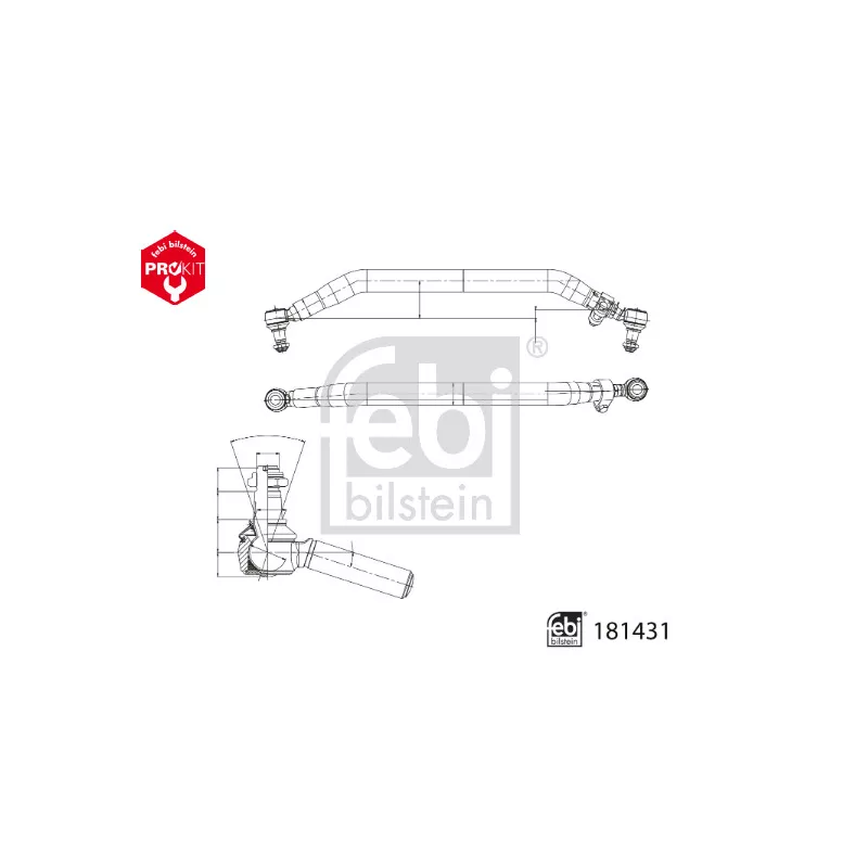 Barre de connexion FEBI BILSTEIN 181431