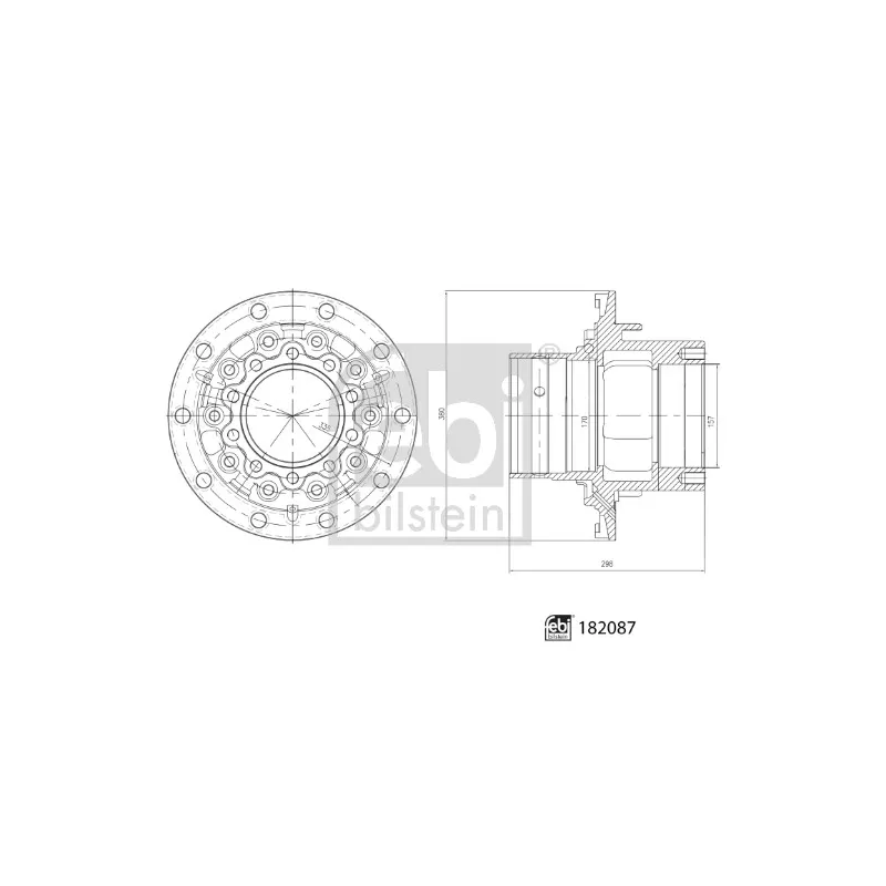 Moyeu de roue arrière FEBI BILSTEIN 182087