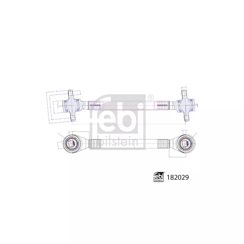 Triangle ou bras de suspension (train arrière) FEBI BILSTEIN 182029