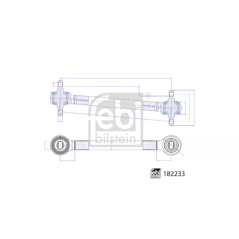 Triangle ou bras de suspension (train arrière) FEBI BILSTEIN 182233