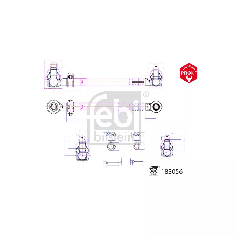 Barre de direction FEBI BILSTEIN 183056