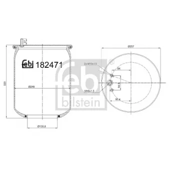 Ressort pneumatique, suspension pneumatique FEBI BILSTEIN