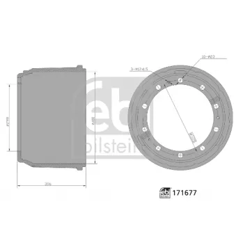 Tambour de frein FEBI BILSTEIN