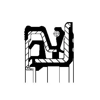 Bague d'étanchéité, moyeu de roue CORTECO