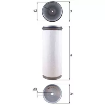 Filtre à air secondaire MAHLE LXS 47