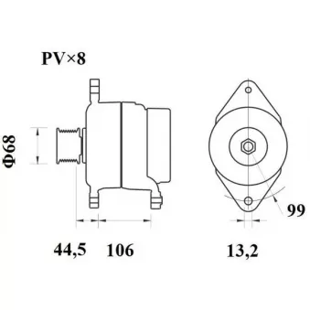 Alternateur MAHLE MG 814