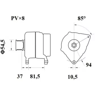 Alternateur MAHLE MG 810