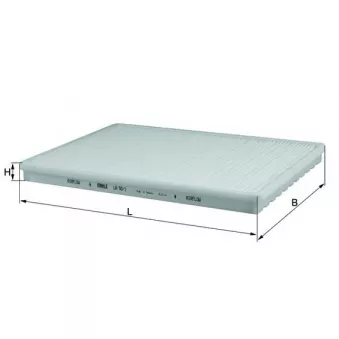 Filtre, air de l'habitacle MAHLE LA 50/1