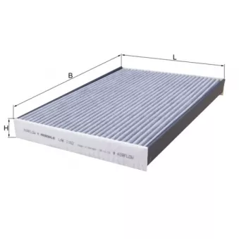 Filtre, air de l'habitacle MAHLE LAK 1162