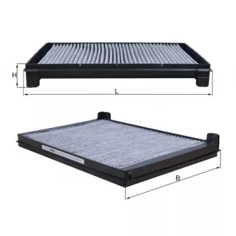 Filtre, air de l'habitacle MAHLE LAK 1422