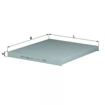 Filtre, air de l'habitacle MAHLE LA 306