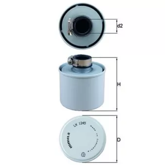 Filtre à air MAHLE LX 1245