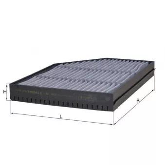 Filtre, air de l'habitacle MAHLE LAK 863