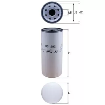 Filtre à huile MAHLE