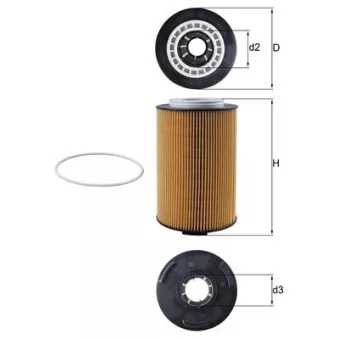 Filtre à huile MAHLE OX 1028D