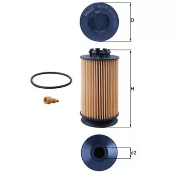 Filtre à huile MAHLE OX 1175D