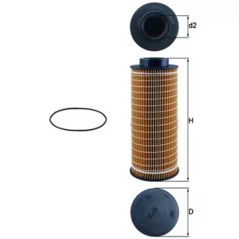 Filtre à huile MAHLE OX 376D