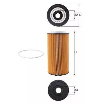 Filtre à huile MAHLE OX 1293D