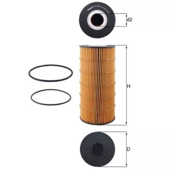 Filtre à huile MAHLE OX 1234D