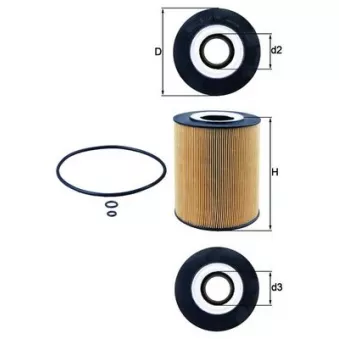 Filtre à huile MAHLE