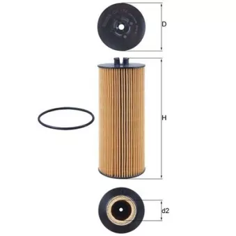 Filtre à huile MAHLE OX 174D