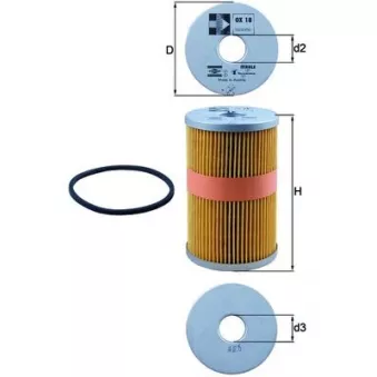 Filtre à huile MAHLE OX 18D