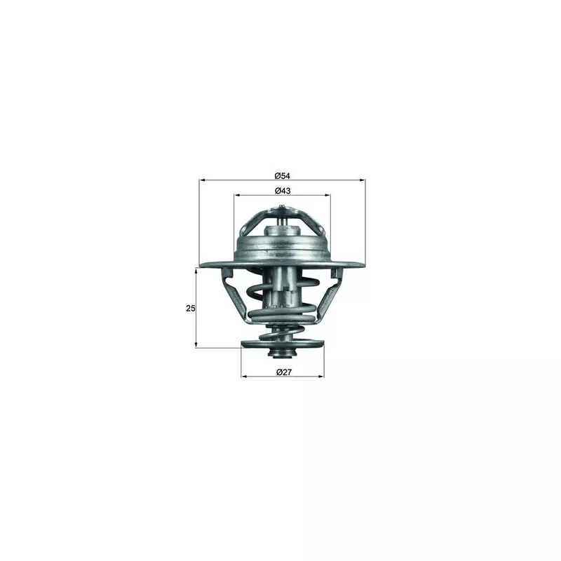 Thermostat d'eau MAHLE TX 93 83D