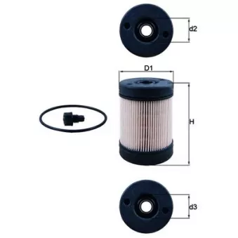 Filtre d'urée MAHLE UX 2D