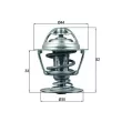 Thermostat d'eau MAHLE TX 173 88D - Visuel 1
