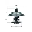 Thermostat d'eau MAHLE TX 23 83D - Visuel 1