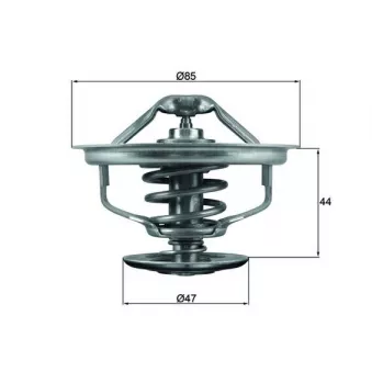 Thermostat d'eau MAHLE TX 127 83D