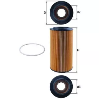 Filtre à huile MAHLE OX 561D