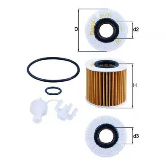 Filtre à huile MAHLE OX 414D1