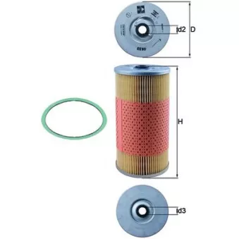 Filtre à huile MAHLE OX 80D