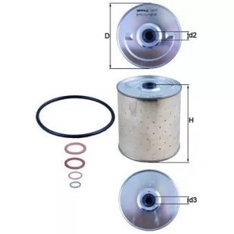 Filtre à huile MAHLE OX 85D